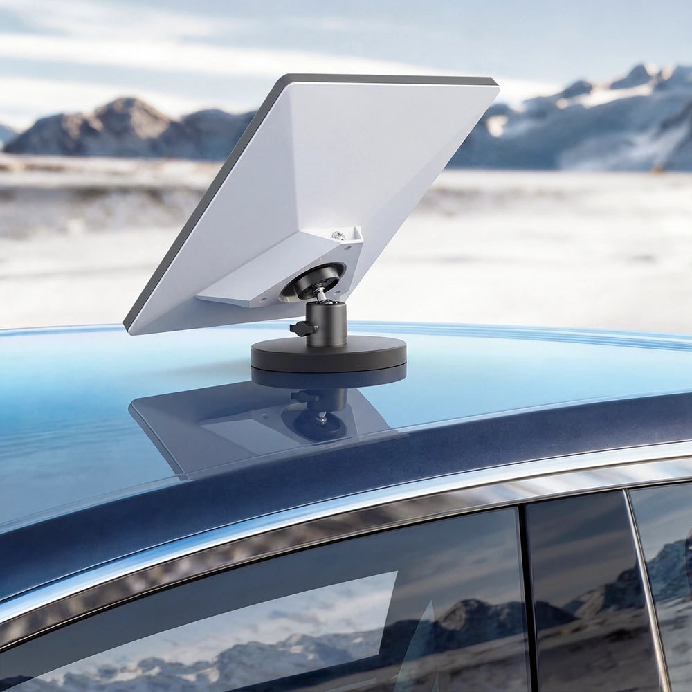 Starlink Mini Magnetic Mount with 360° Adjustable Ball Head, 12 Strong Magnets, Compatible with 2024 & 2025 OEM Pipe Adpter, Starlink Mini Accessories