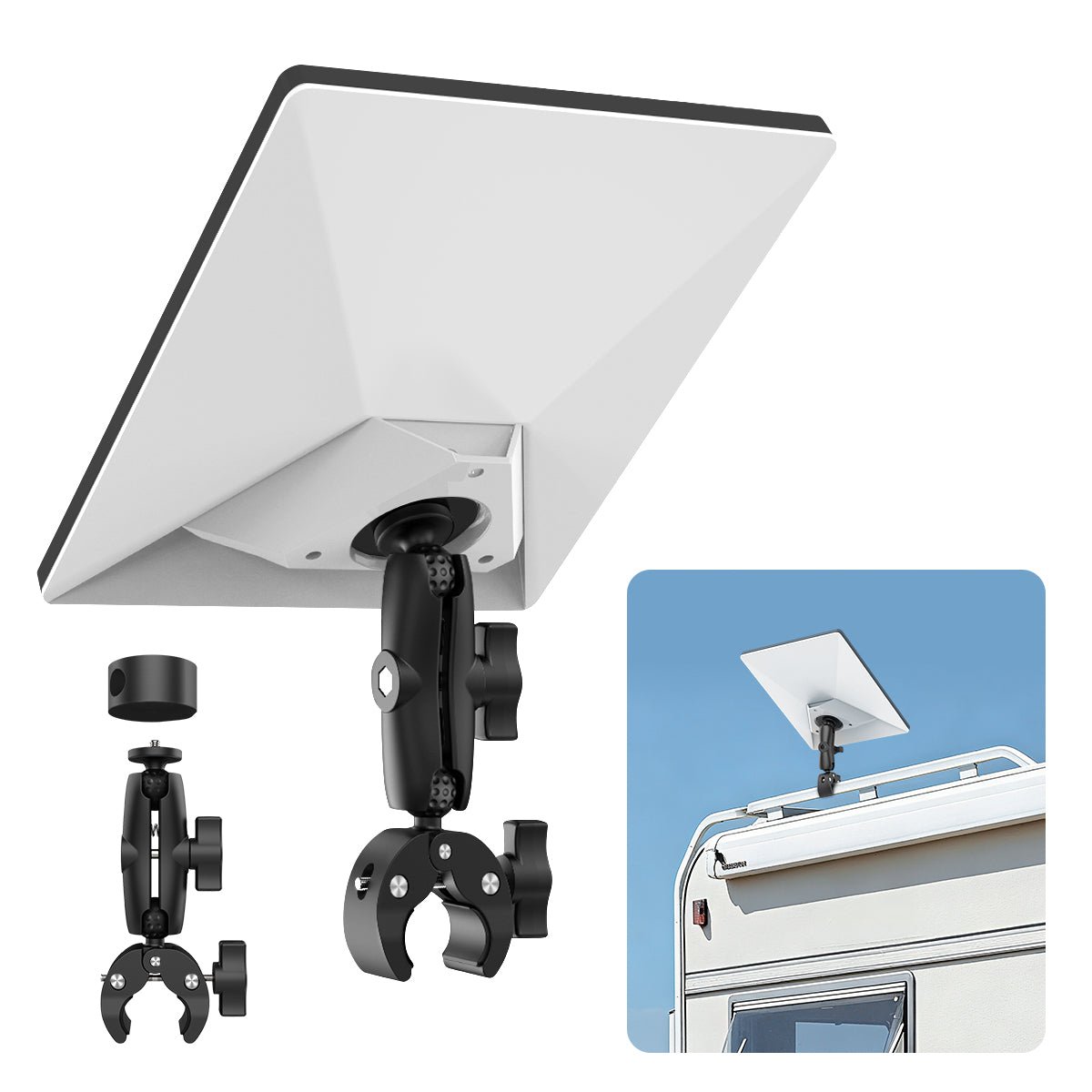 2025 New Version Adjustable Clamp Mount Kit for Starlink Mini - Parts4Star