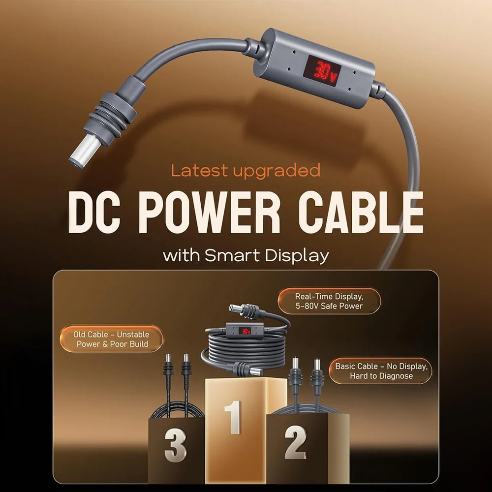Starlink Mini DC Power Cable – Real - Time Voltage & Current Monitor - Parts4Star