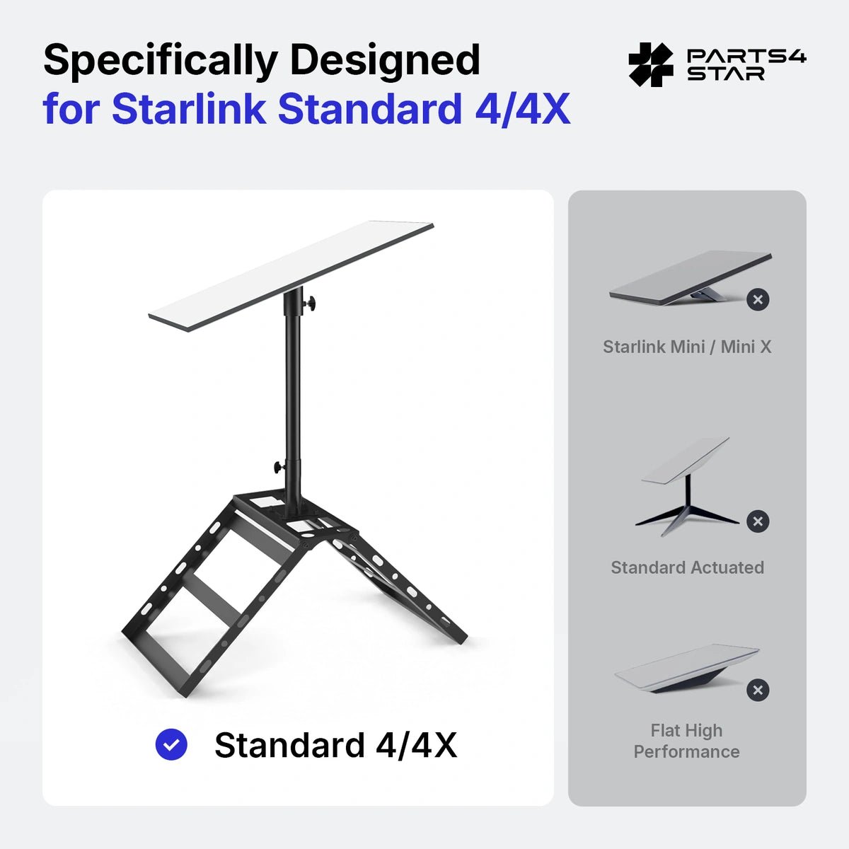 Starlink Gen 3 Adjustable Roof Ridge Mount Kit for Standard 4 / 4X - Parts4Star