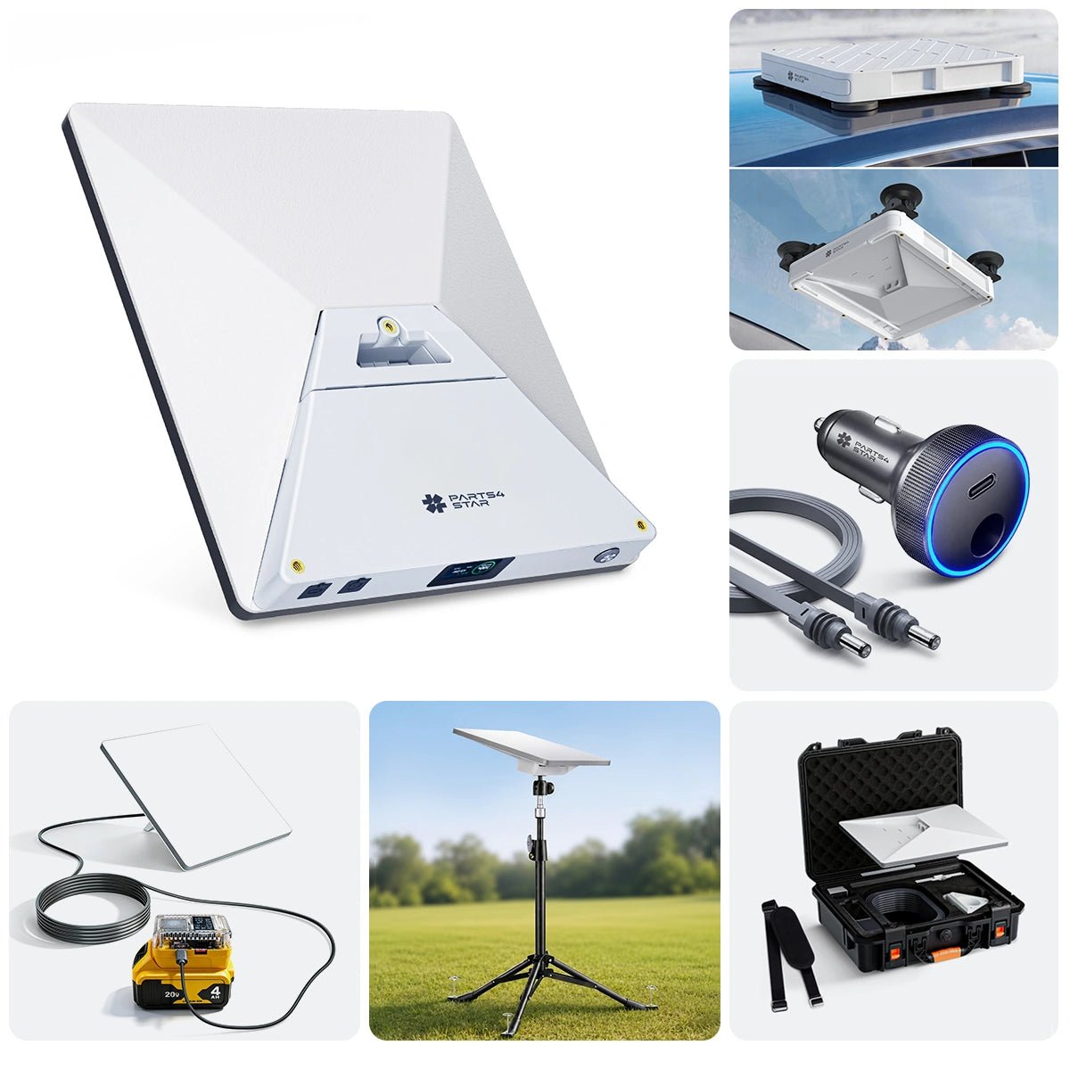 Starlink Mini All-in-One Power & Mount Kit (Starlink Mini Dish Not Included) - Parts4Star