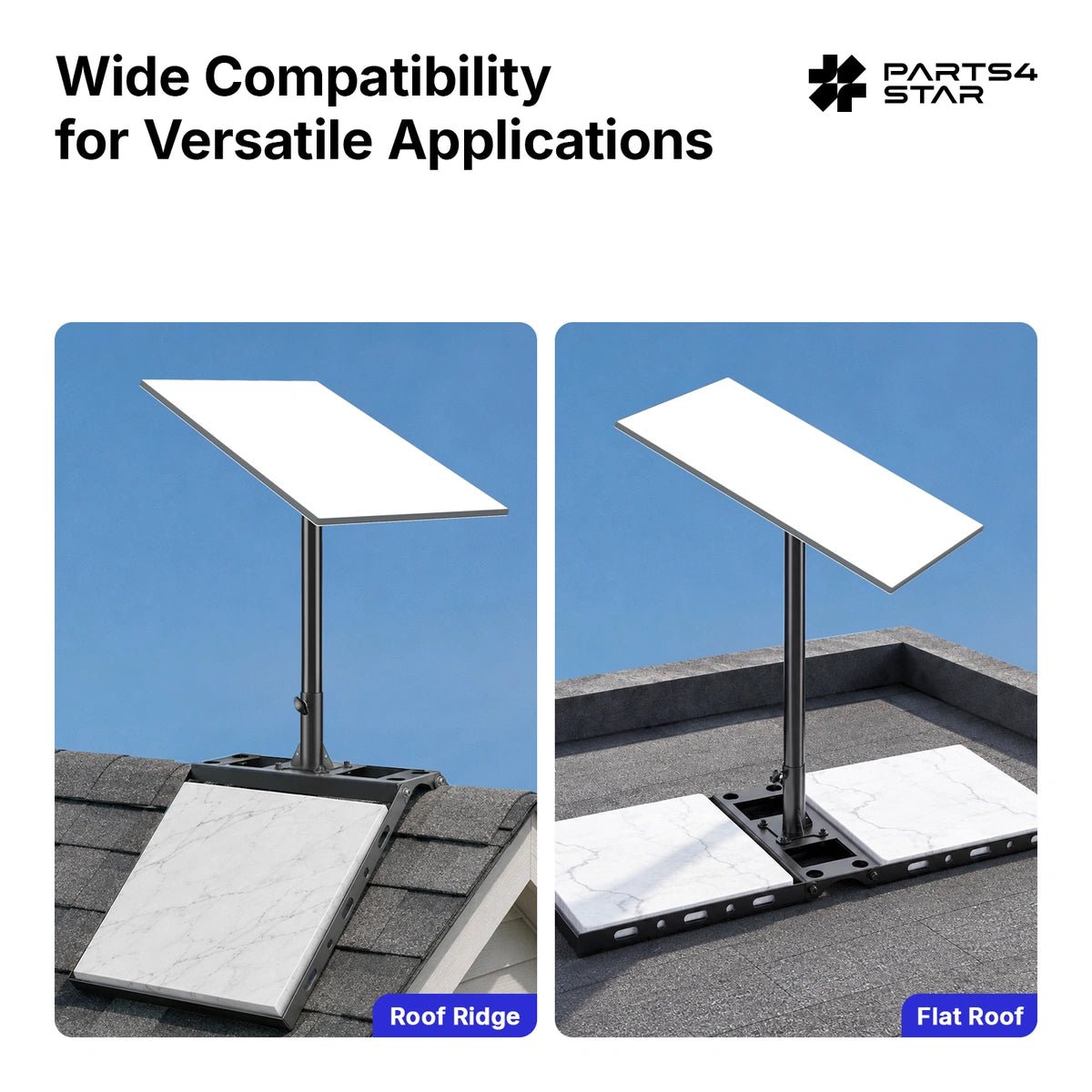 Starlink Gen 3 Adjustable Roof Ridge Mount Kit for Standard 4 / 4X - Parts4Star