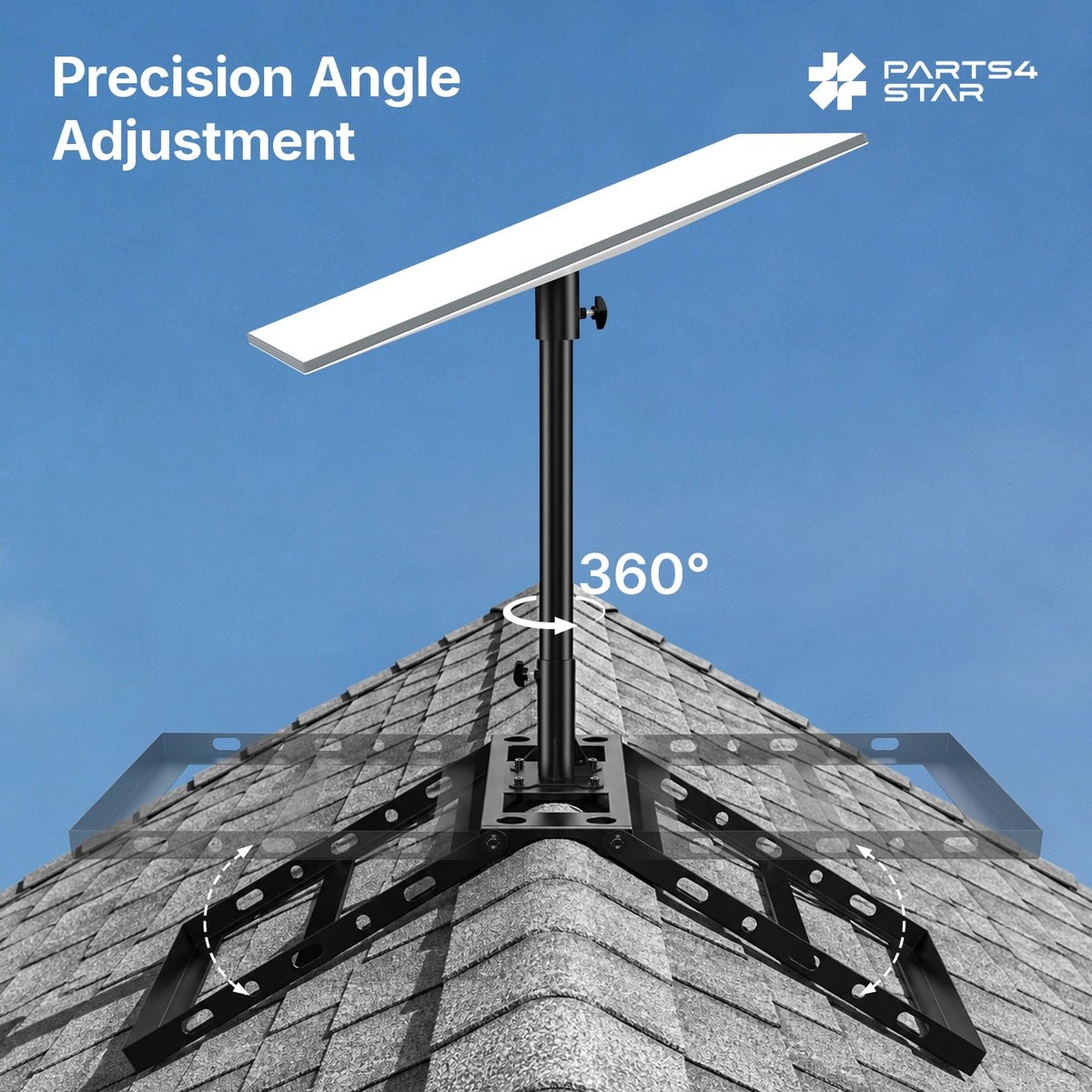 Starlink Gen 3 Adjustable Roof Ridge Mount Kit for Standard 4 / 4X - Parts4Star