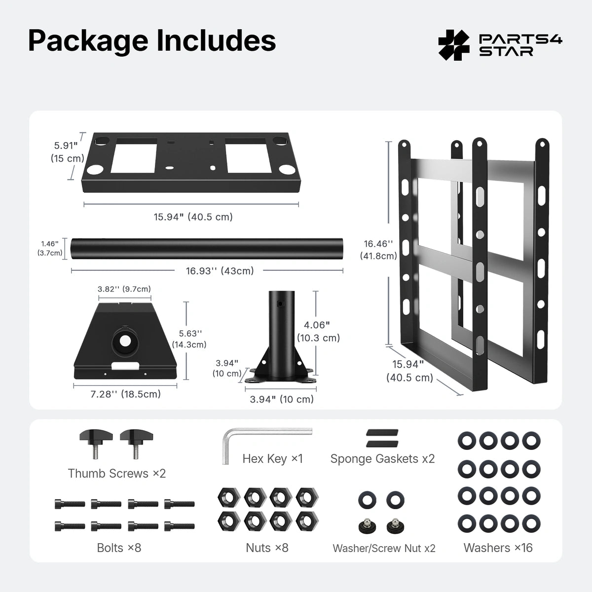 Starlink Gen 3 Adjustable Roof Ridge Mount Kit for Standard 4 / 4X - Parts4Star