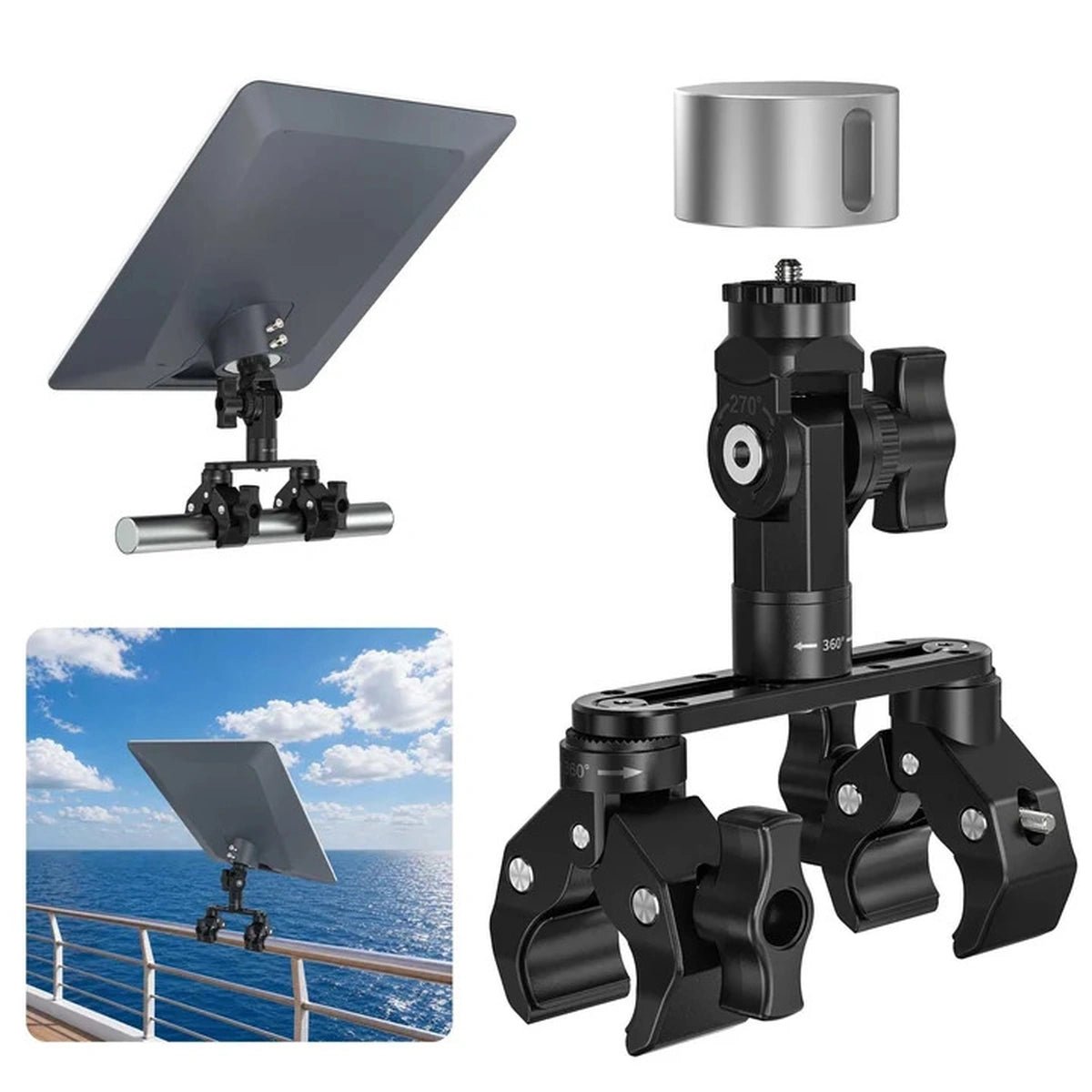 Starlink V5 Adjustable Dual-Clamp Mount Kit with 270° Rotation - Parts4Star