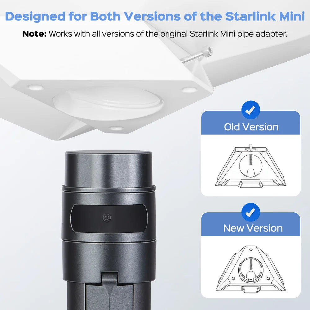 Starlink Mini Power Stand with Integrated Tripod – Up to 6H All-Day Power
