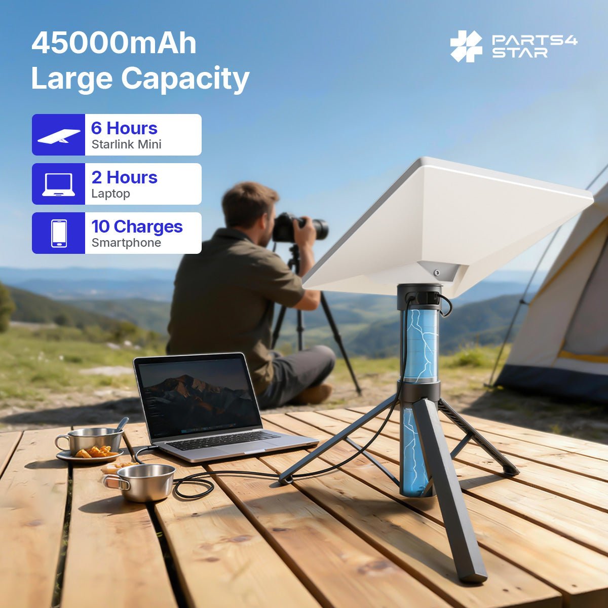 Starlink Mini Outdoor Emergency Power Kit (Starlink Mini Dish Not Included) - Parts4Star