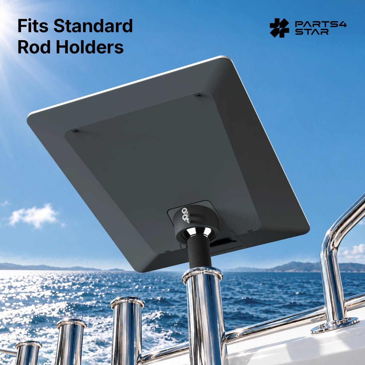 Starlink V5 Rod Holder Mount - Marine-Grade 316 Stainless Steel - Parts4Star