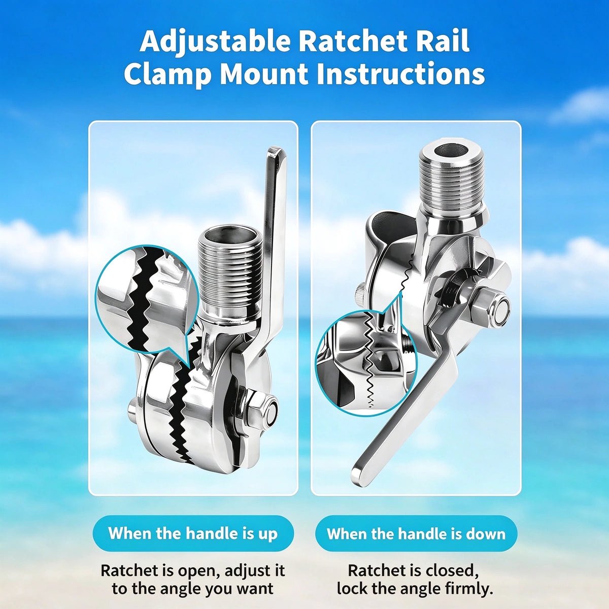Starlink Mini Rail Mount, Marine-Grade 316 Stainless Steel - Parts4Star
