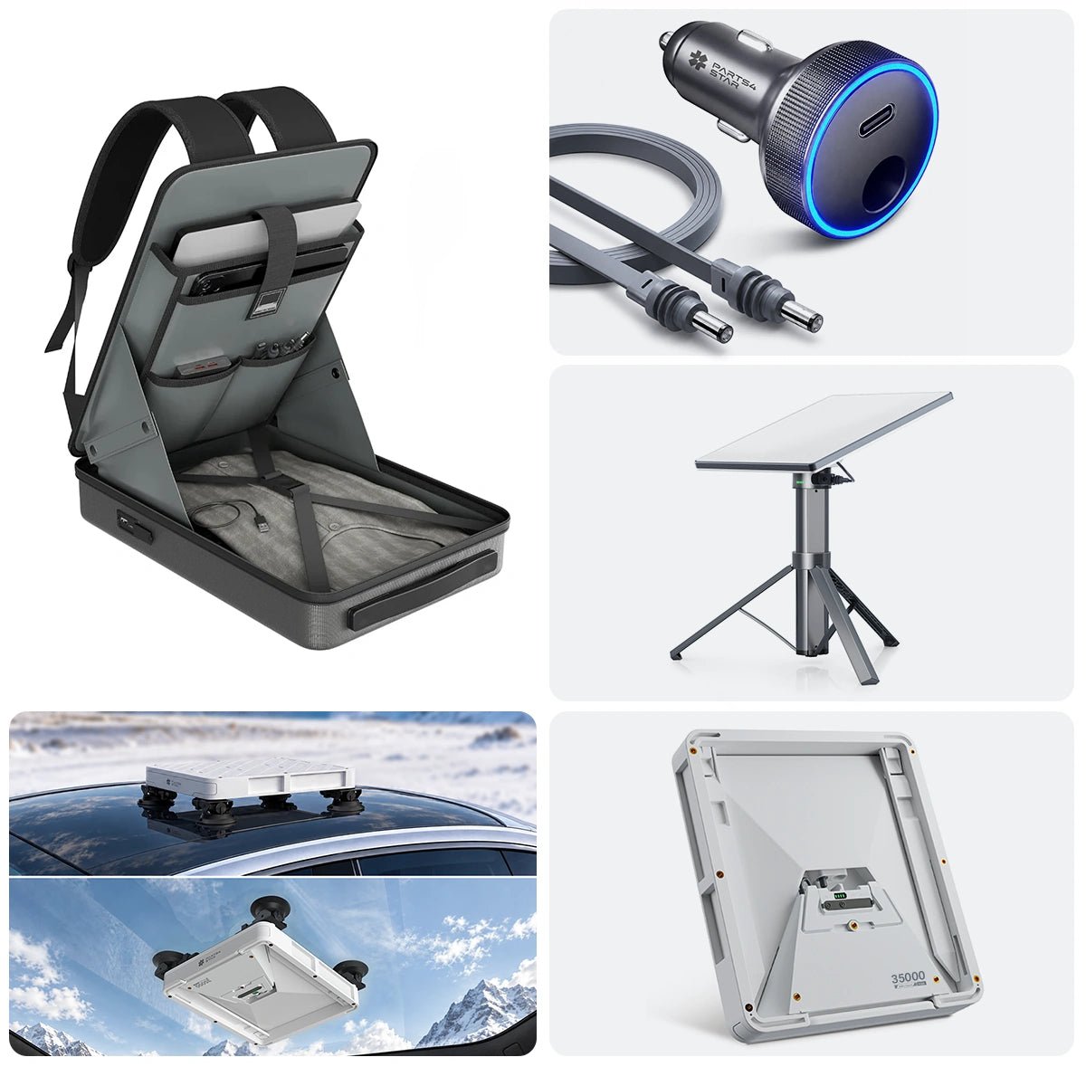Starlink Mini Armor Quick-Release Heavy-Duty Suction Cup Mount for Tesla Model 3/Y/S/X/Cybertruck - Parts4Star