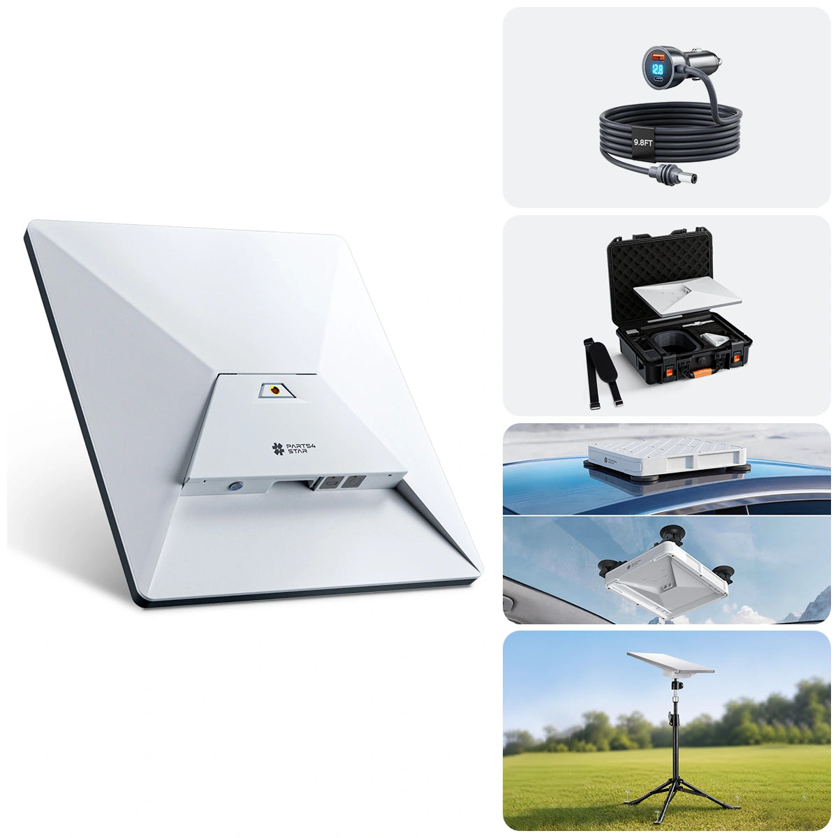 Starlink Mini Kit completo de alimentação elétrica para veículos