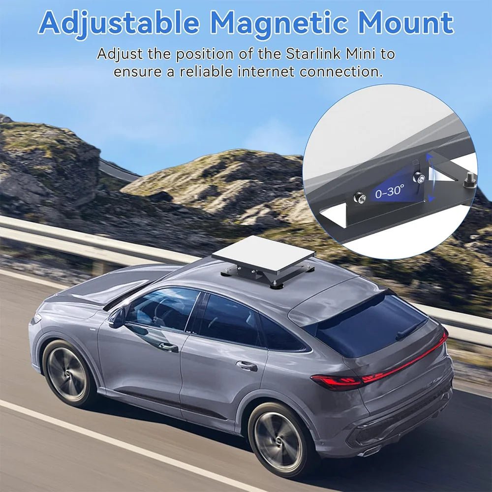 30° Adjustable Magnetic Mount with 220lbs Heavy - Duty Magnet Base for Starlink Mini - Parts4Star