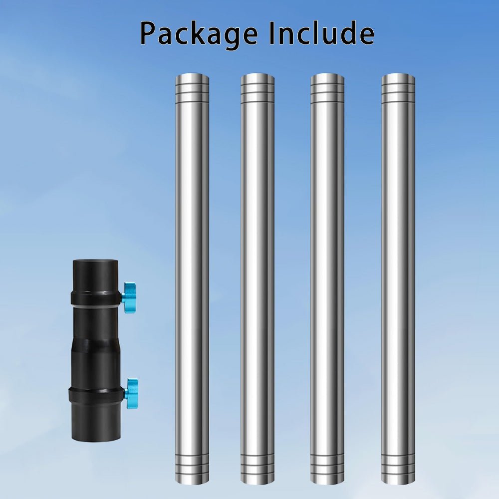 7FT Ground Pole RV Mount Kit with Adapter for Starlink Gen 2 Dish - Parts4Star