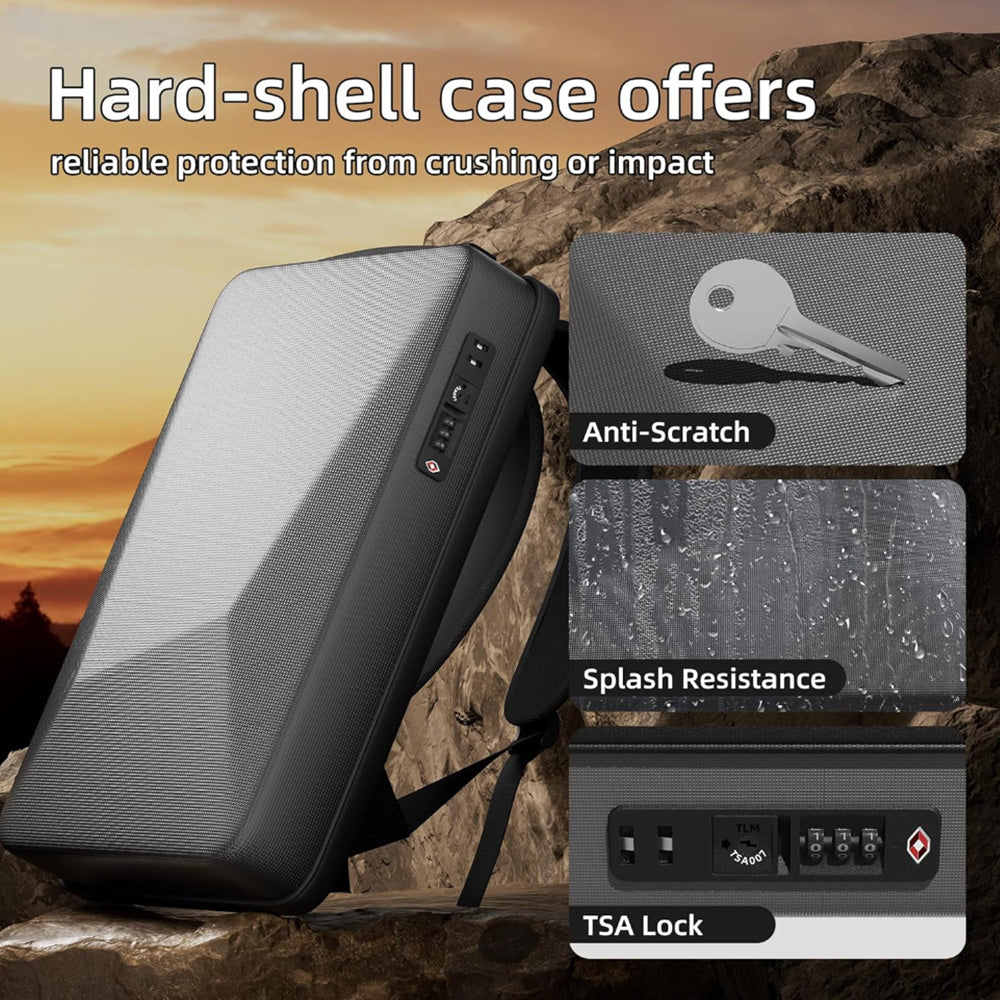 Sac de voyage antivol avec accès au port de chargement pour Starlink Mini