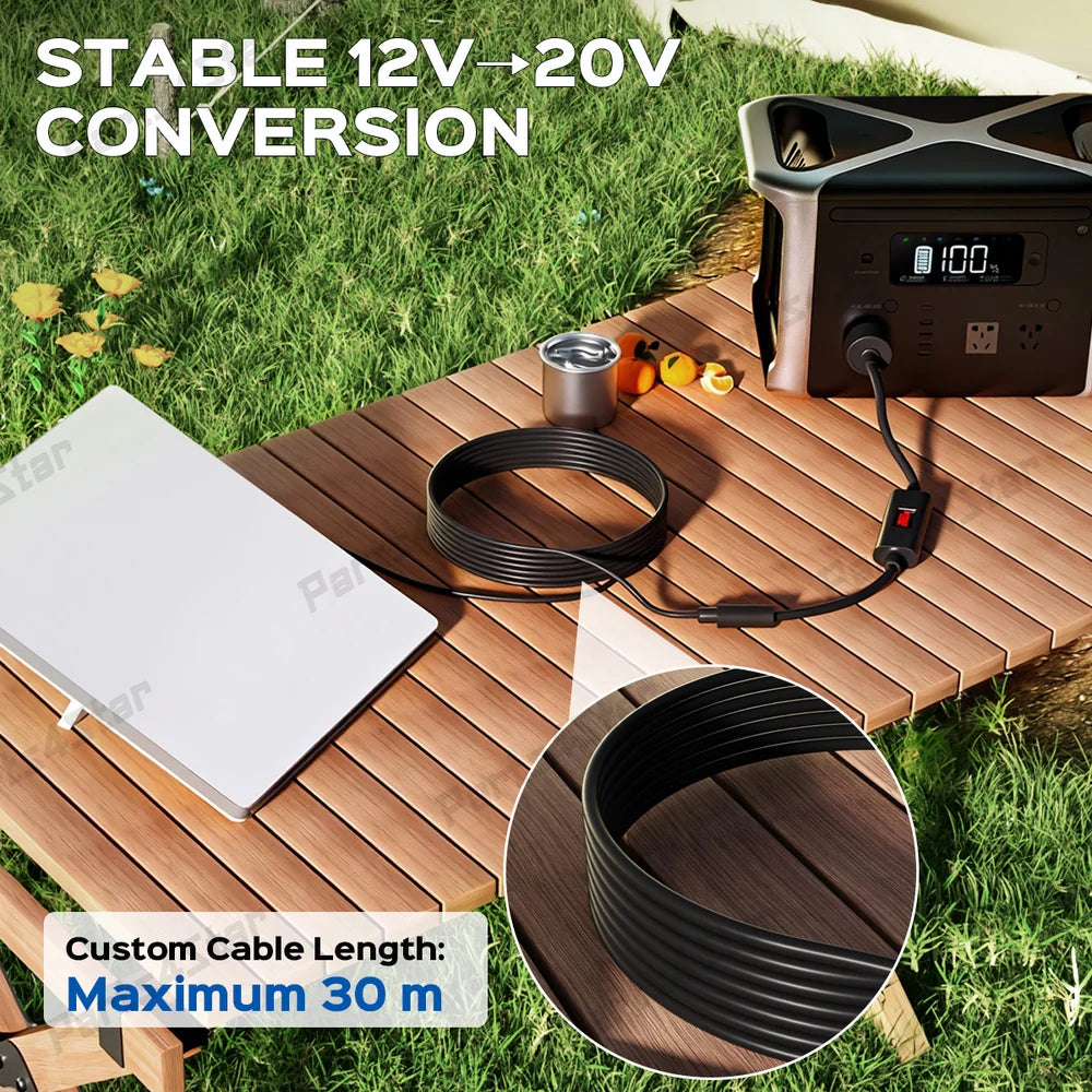 Convertisseur élévateur de tension CC 12 V à 24 V avec adaptateur allume-cigare 60 W pour voiture Starlink Mini