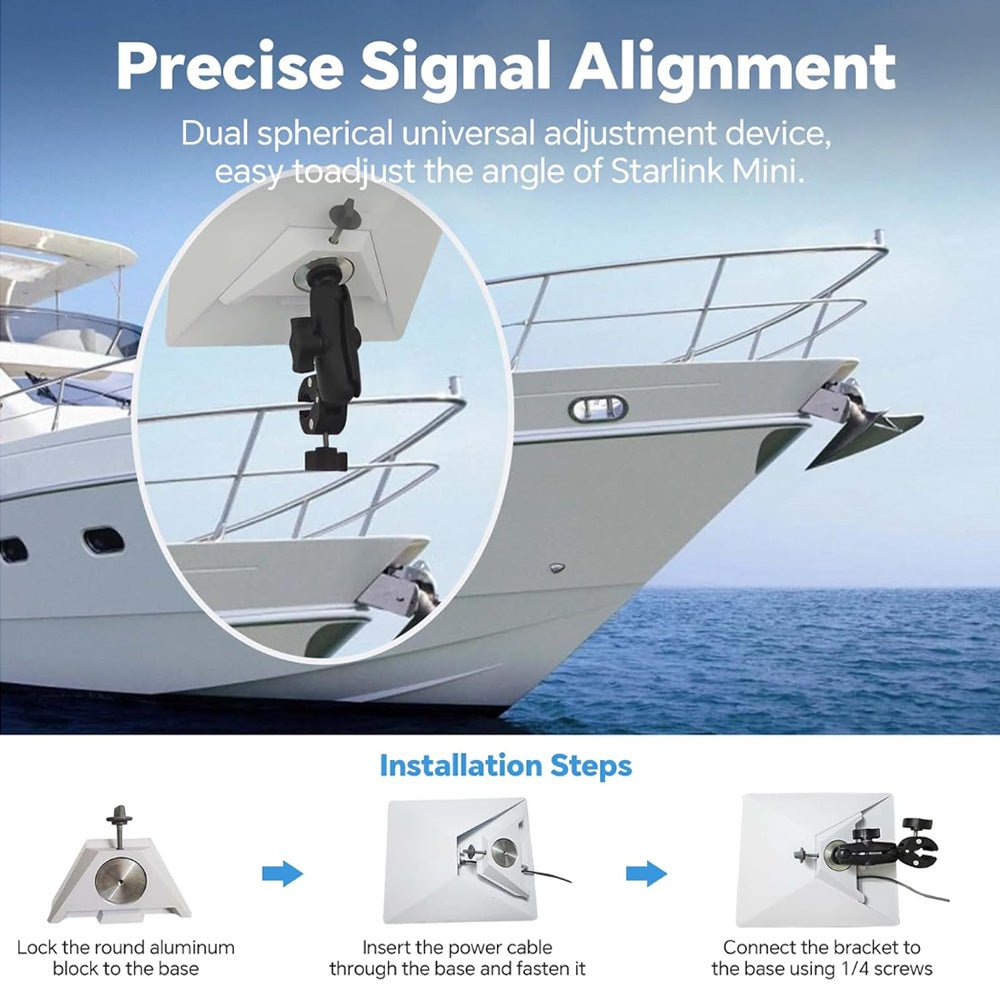 Adjustable Clamp Mount Kit for Starlink Mini Dish - Parts4Star