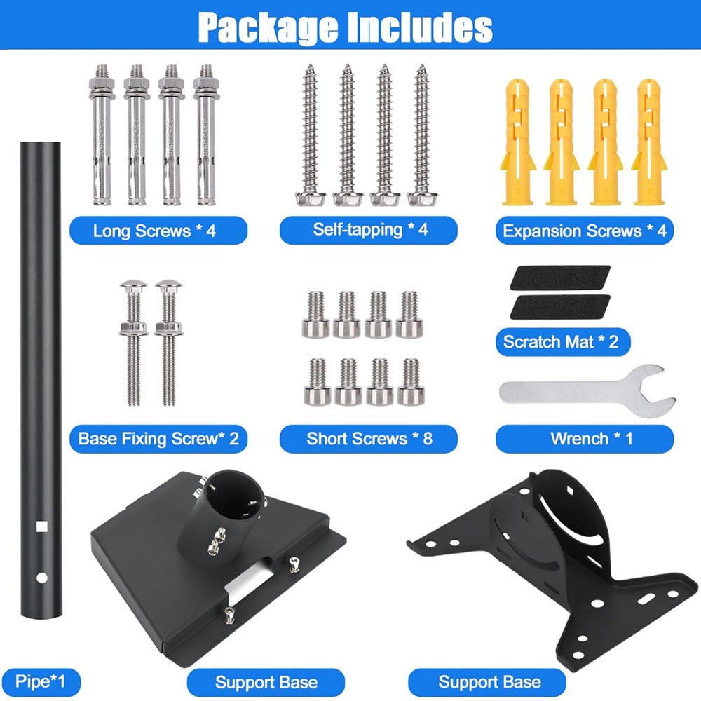 Starlink Gen 3 Adjustable Roof Pole Mount Kit for Standard 4 / 4X - Parts4Star