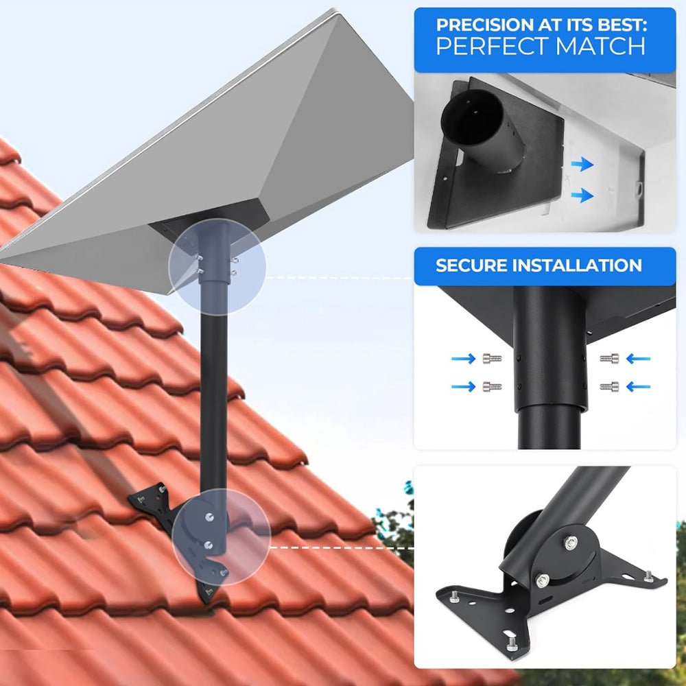 Starlink Gen 3 Adjustable Roof Pole Mount Kit for Standard 4 / 4X - Parts4Star