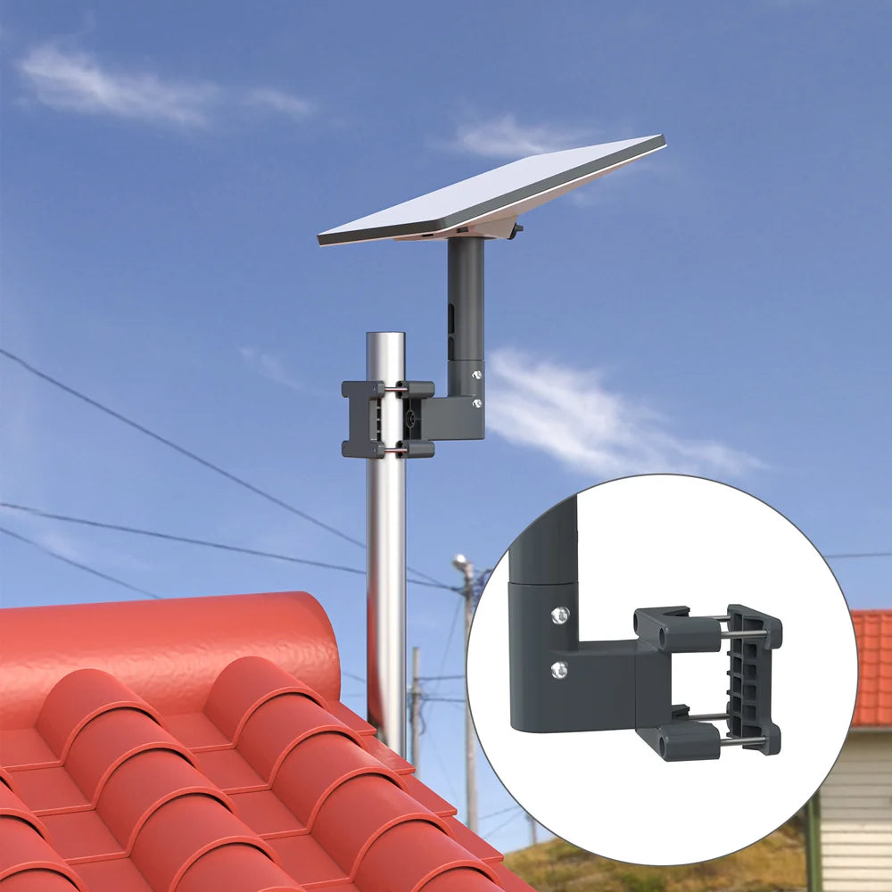 Heavy-Duty Aluminum Alloy Pole Mount for Starlink Mini – For RV, Roof & Ladder