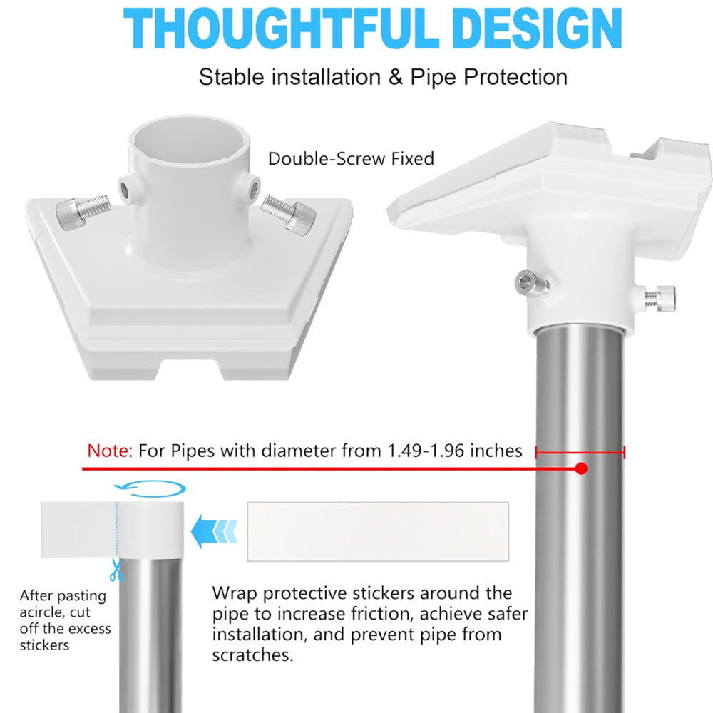 Pole Pipe Adapter for Starlink Gen3 Dish