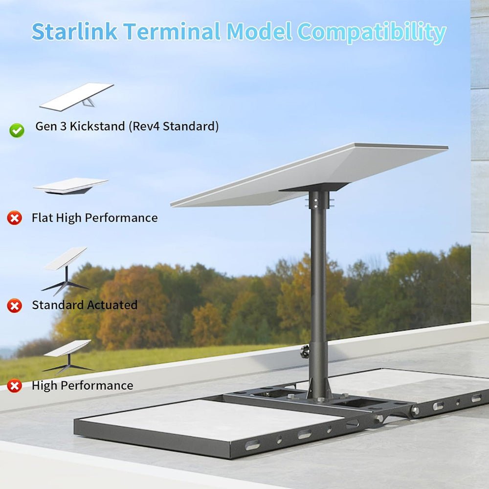 Starlink Gen 3 Adjustable Roof Ridge Mount Kit for Standard 4 / 4X - Parts4Star