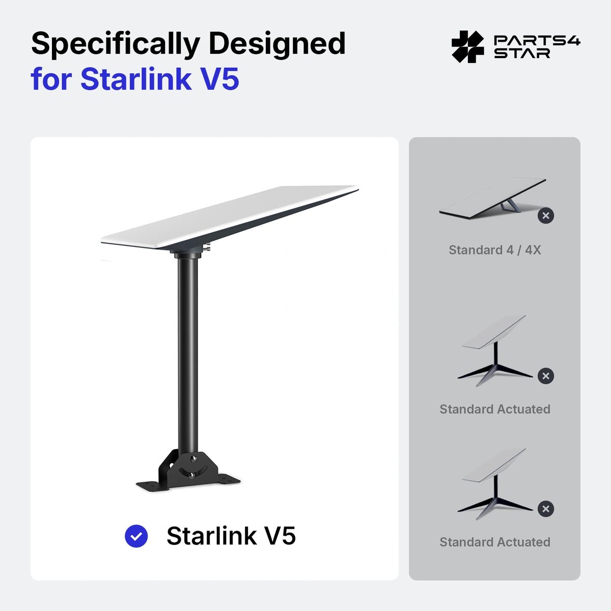 Starlink V5 Adjustable Roof Pole Mount Kit - Parts4Star
