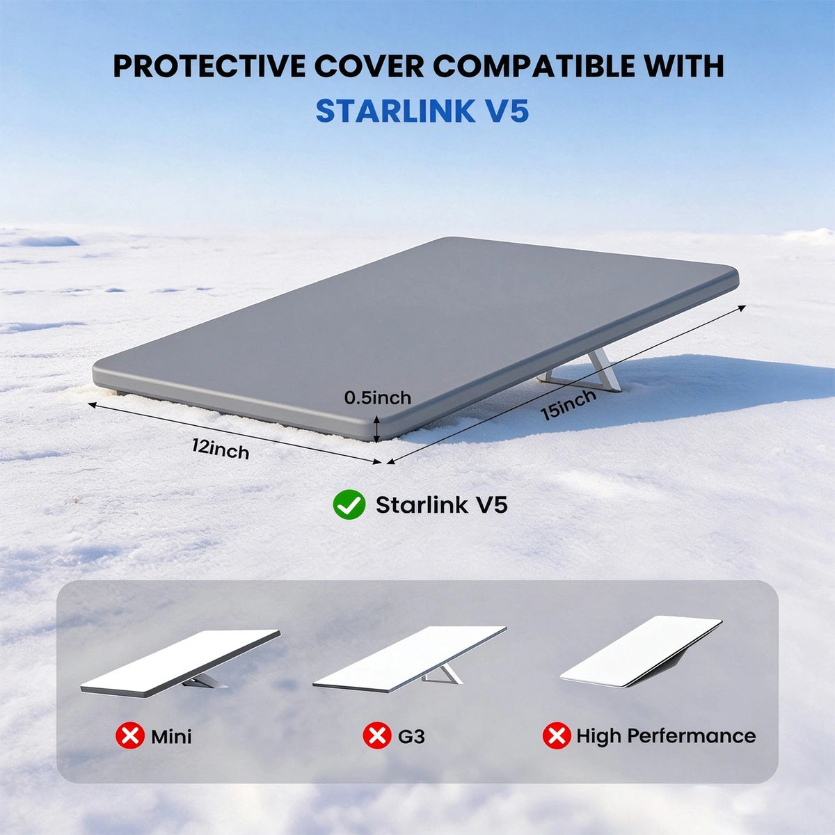 Starlink Capa protetora em silicone V5 - Design que protege o sinal
