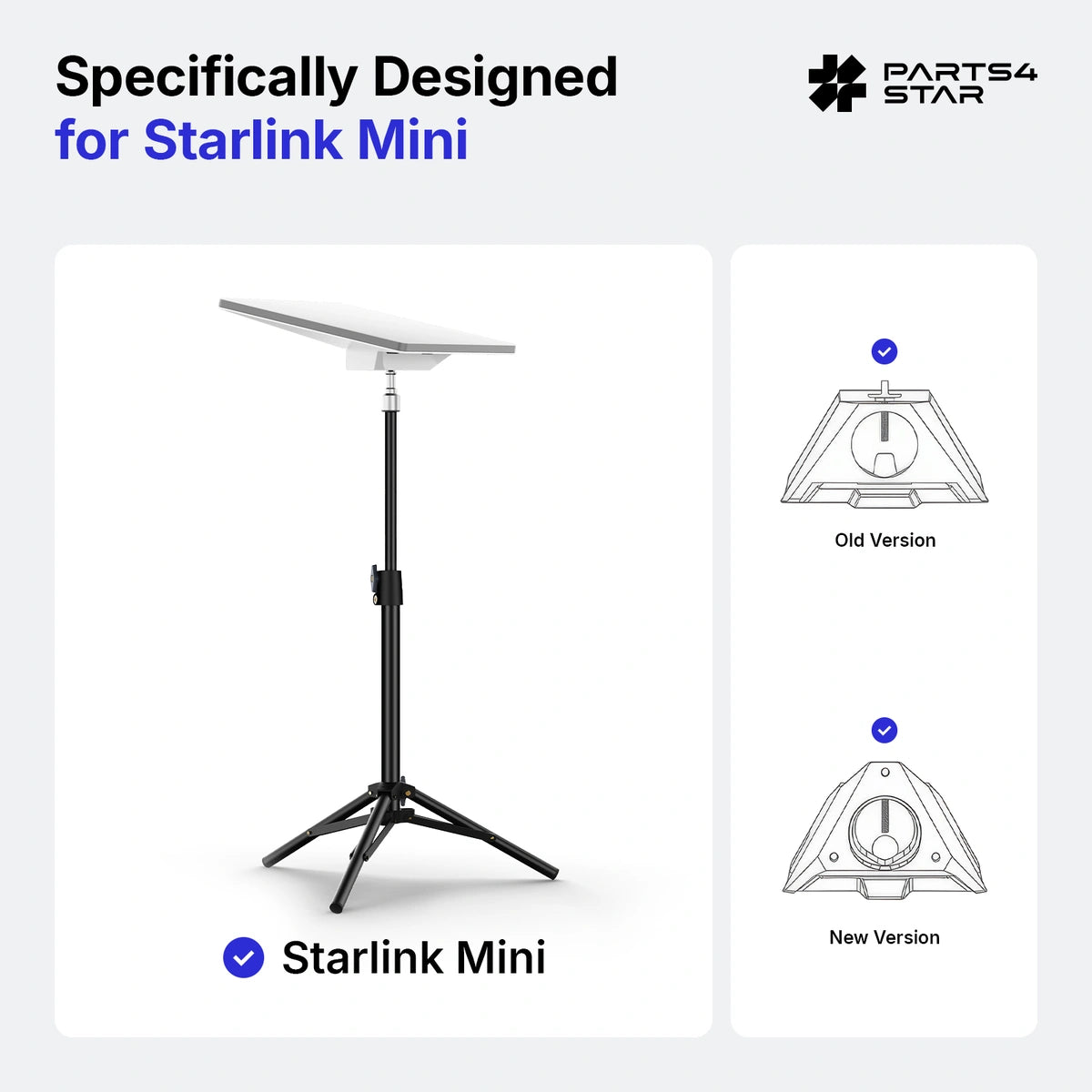 Justerbar tripod montering til Starlink Mini
