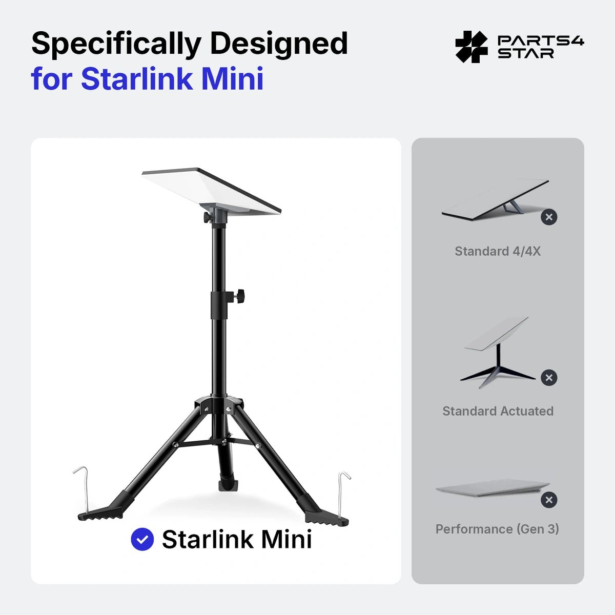 Starlink Mini Tripod with Ground Mount Kit - Parts4Star