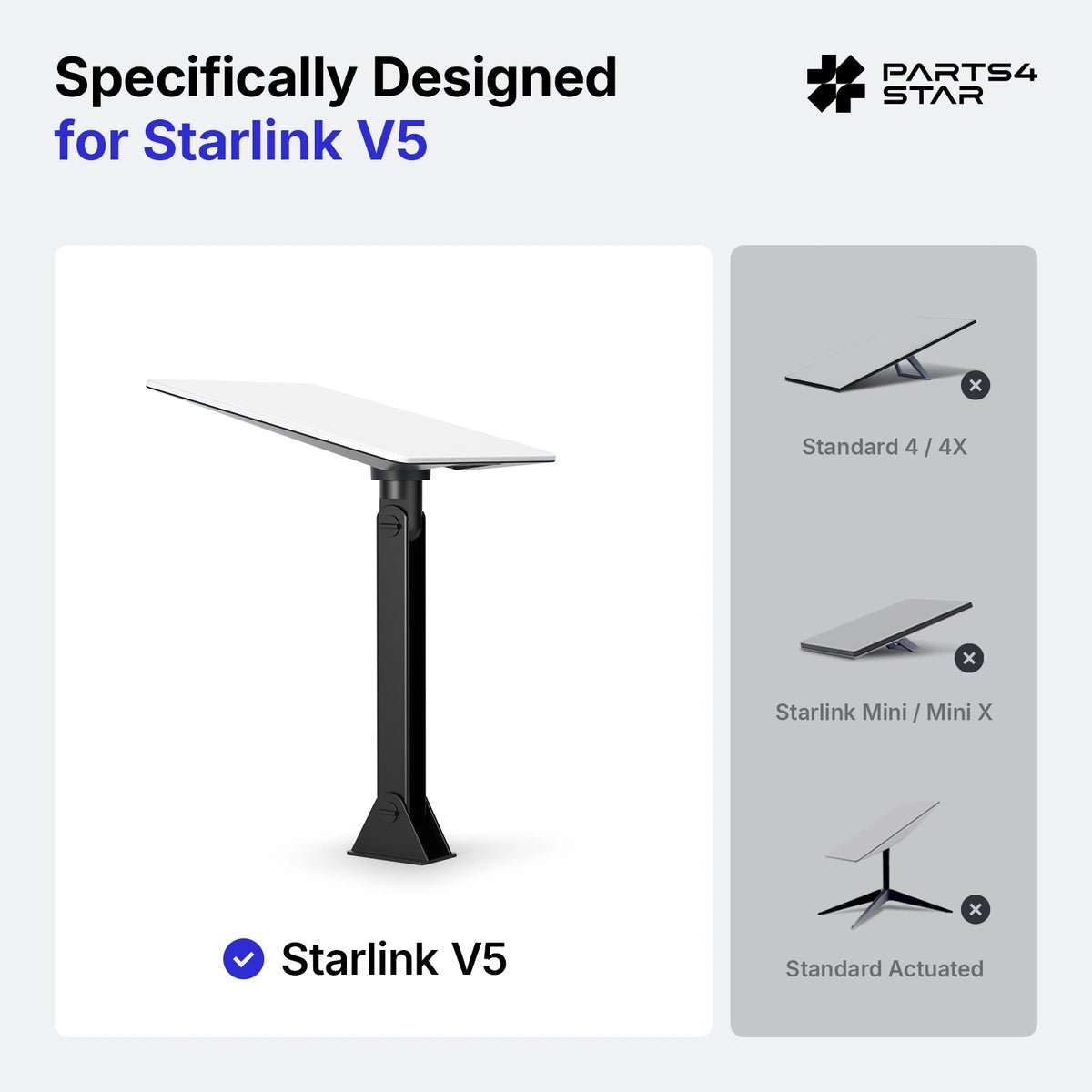 Starlink V5 Double Pivot Home Mount - OEM Style - Parts4Star