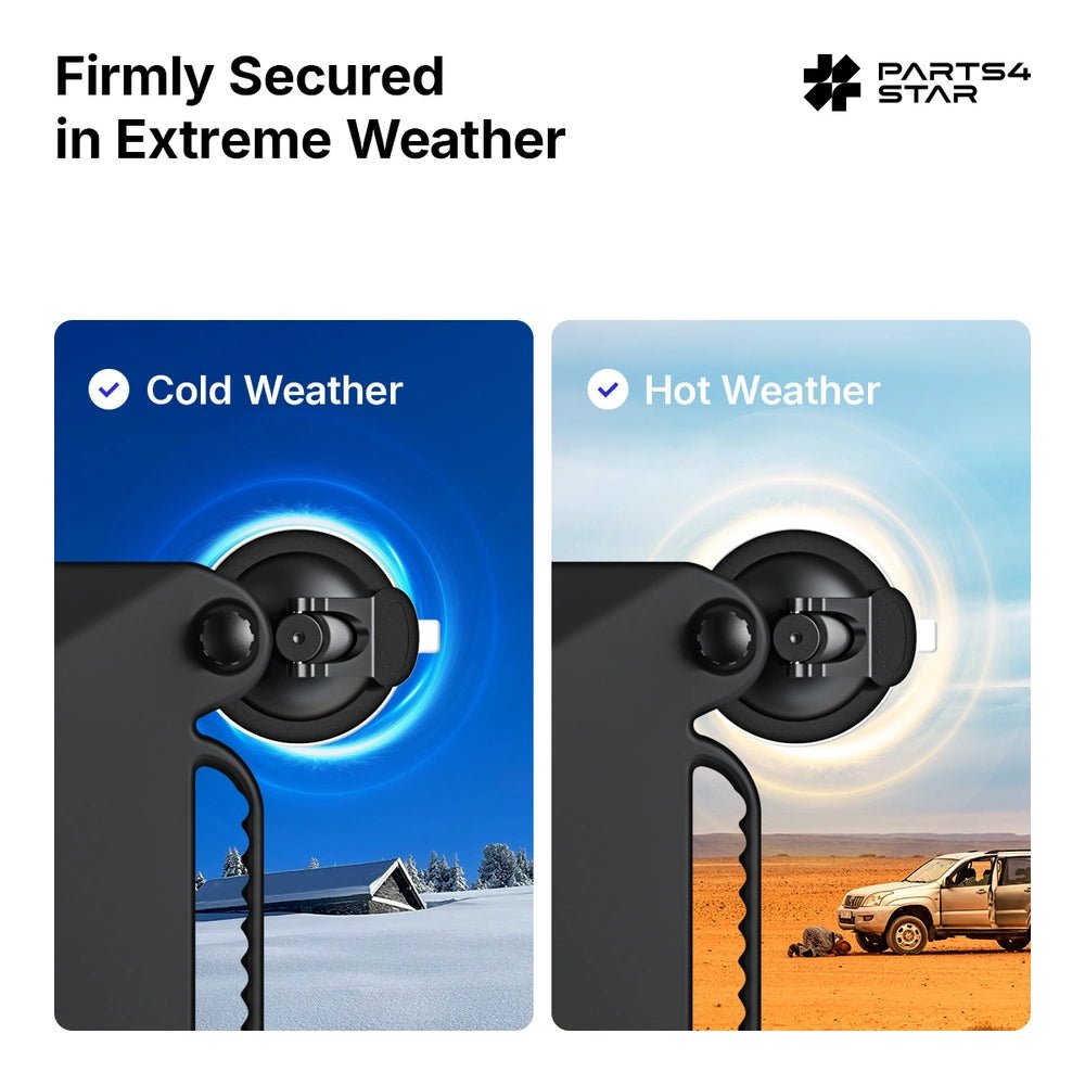 Starlink Mini Suction Cup Mount with Protective Silicone Case, Shock - Absorbing Car Mount, Starlink Mini Accessories - Parts4Star