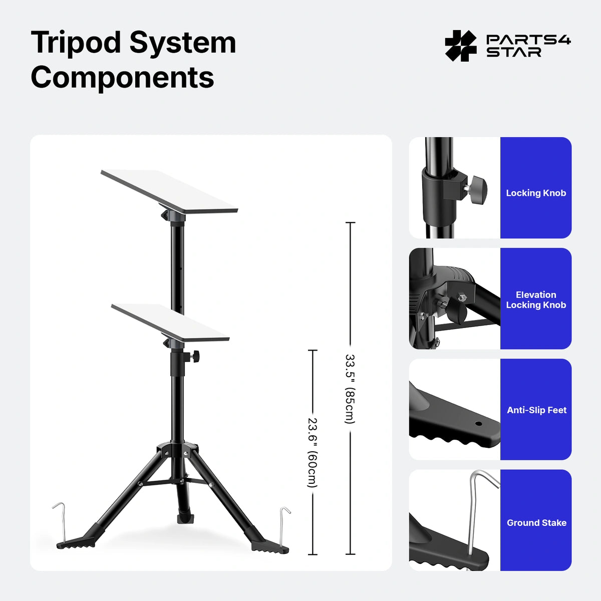 Starlink Mini Tripod with Ground Mount Kit - Parts4Star