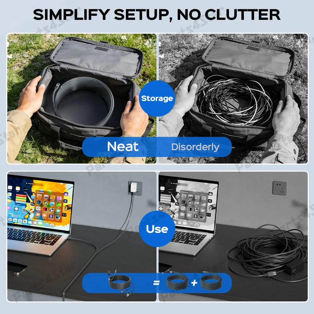 All-in-One Starlink Mini Ethernet & Power Cable - RJ45 & DC Connections