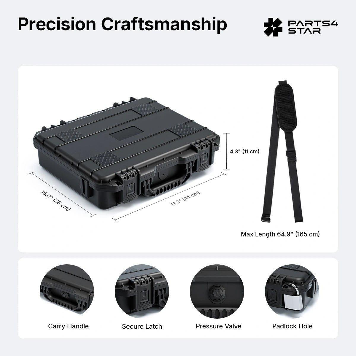 Starlink V5 Hard Carrying Case - Waterproof, Precision Cut Foam - Parts4Star