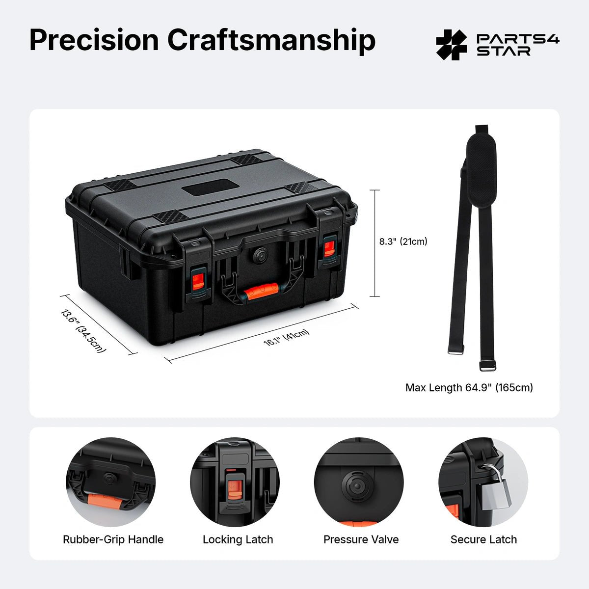 Starlink Mini Dual-Layer Hard Case, Adjustable Dividers - Parts4Star