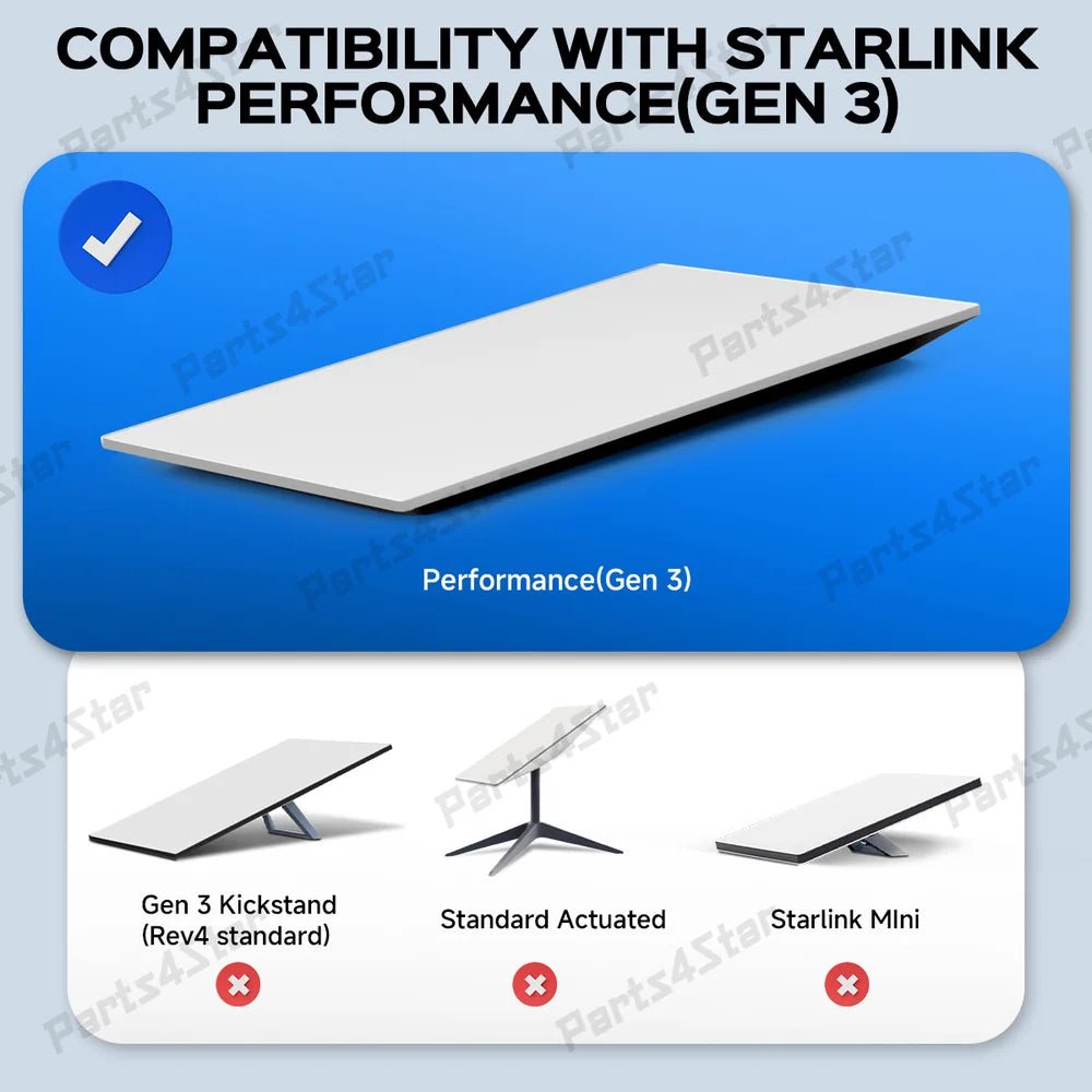 Starlink Gen 3 Performance XT60 12AWG Heavy - Duty Extension Cable - 10FT/3M - Parts4Star