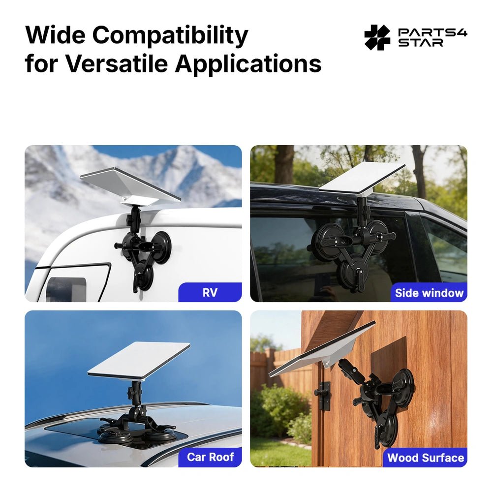Starlink Mini Suction Cup Mount with Adjustable Angle, for RV, Car Windows & Sunroof - Parts4Star