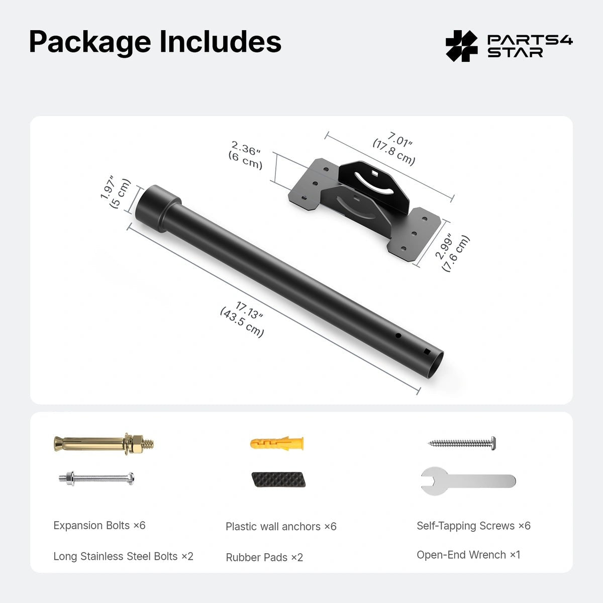Starlink V5 Adjustable Roof Pole Mount Kit - Parts4Star