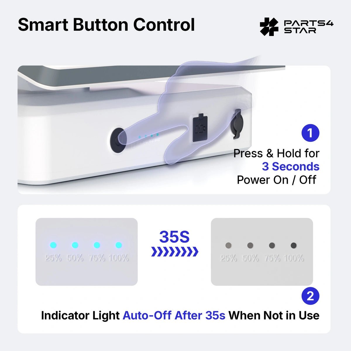 Starlink Mini Base-Mounted Battery Pack – Compatible with New Pipe Adapter - Parts4Star