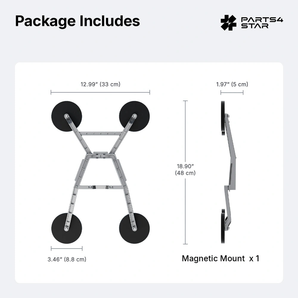 Starlink Gen 3 Magnetic Mount with Quick-Release for Standard 4 / 4X