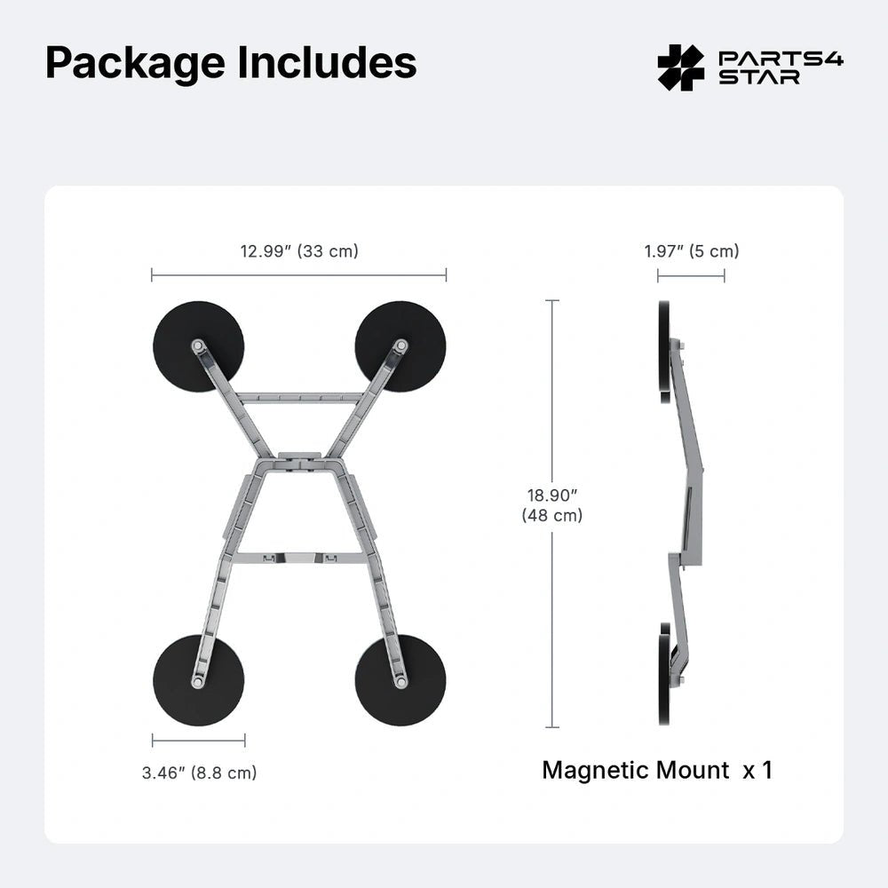 Starlink Gen 3 Magnetic Mount with Quick - Release for Standard 4 / 4X - Parts4Star