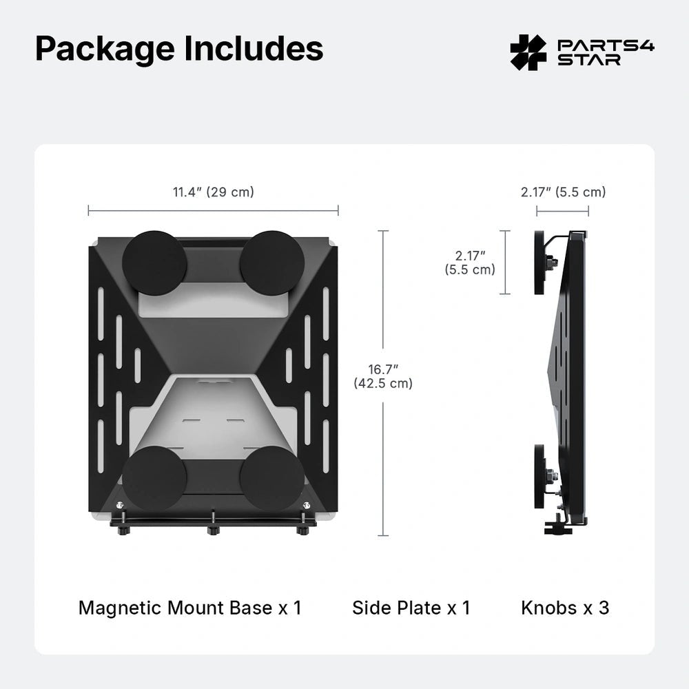Starlink Mini Magnetic Mount with 264 lb Strong Magnetic Force, Heavy - Duty Paint - Safe Roof Mount, No Drilling, Starlink Mini Accessories - Parts4Star