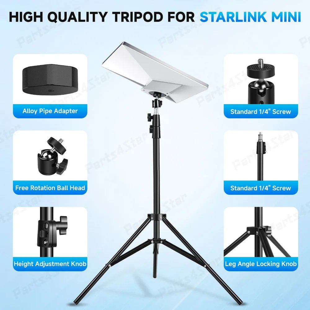Starlink Mini Adjustable Tripod Mount – 2025 New Version - Parts4Star