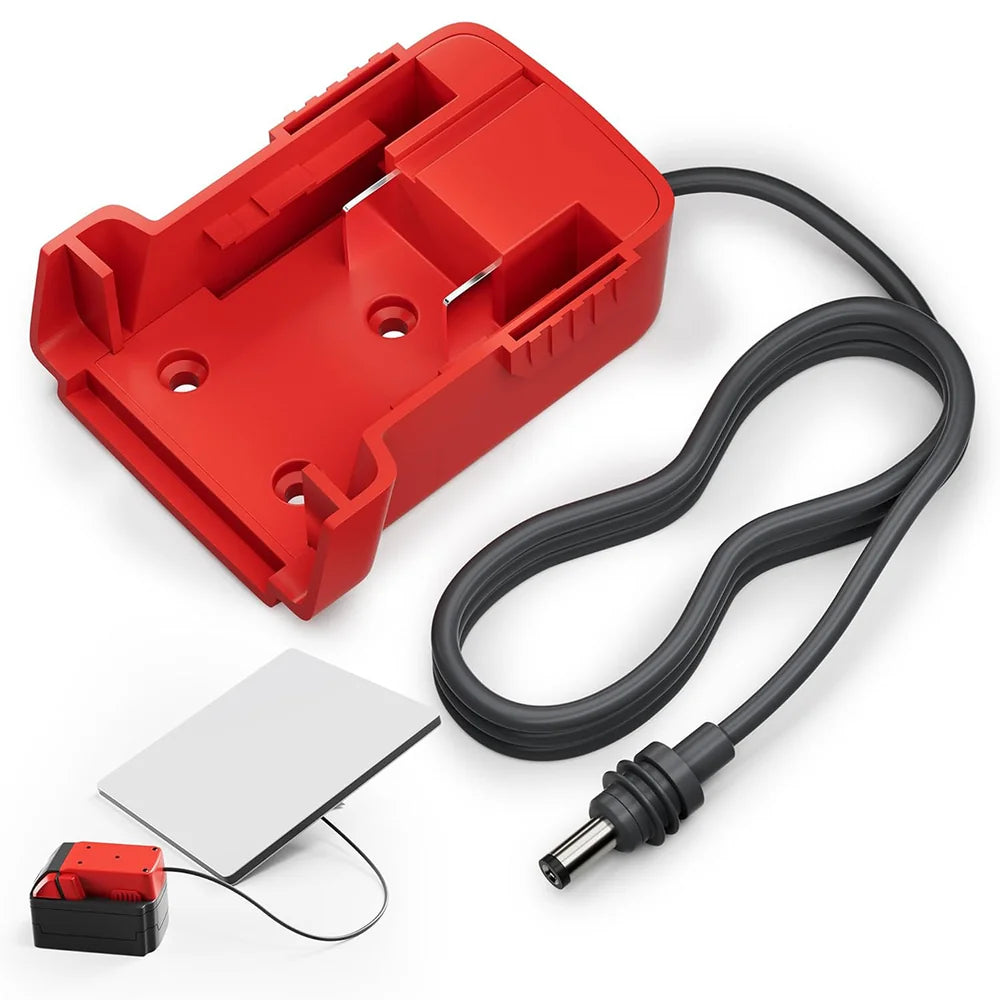 Milwaukee 18V Battery Adapter with DC Power Cable for Starlink Mini