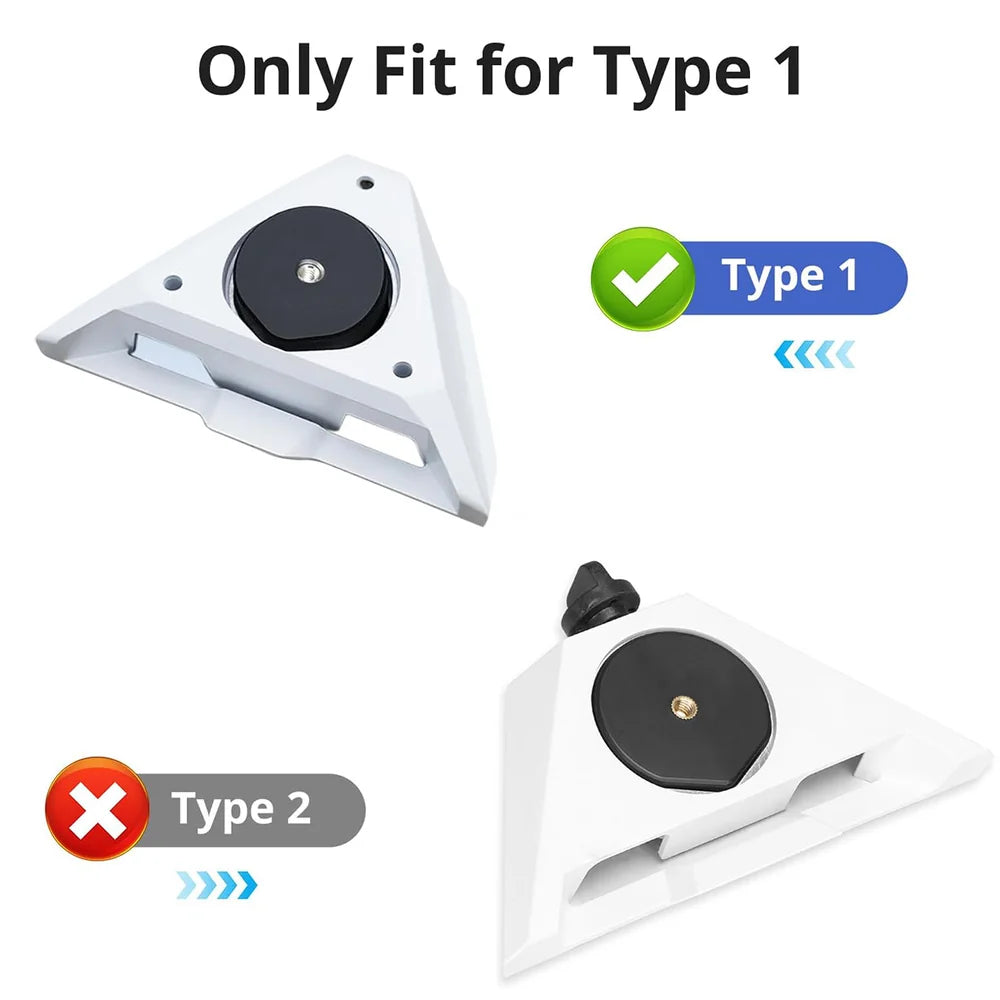 Adaptateur de montage pour trépied nouvelle version 2025 Starlink Mini–Compatible avec les filetages 1/4"-20 et 3/8"-16