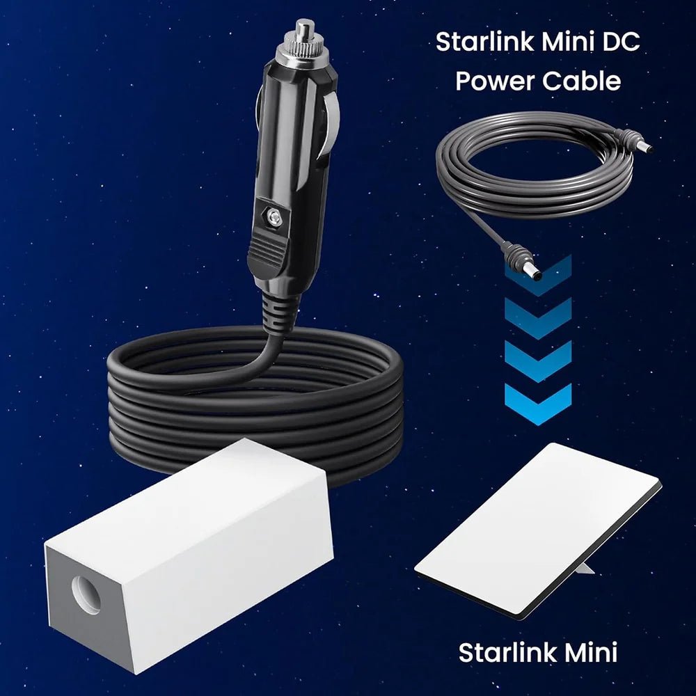 Car Charger 12V - 36V DC Power Adapter for Starlink Mini - Parts4Star