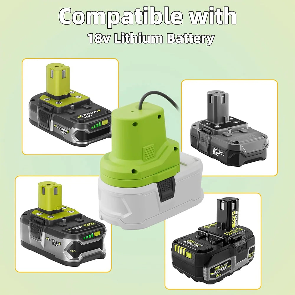 Ryobi 18V Battery Adapter with DC Power Cable for Starlink Mini