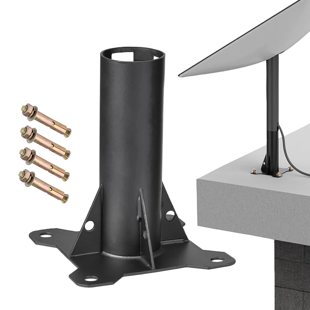 Heavy-Duty Carbon Steel Roof Mount for Starlink Gen 2 Dish