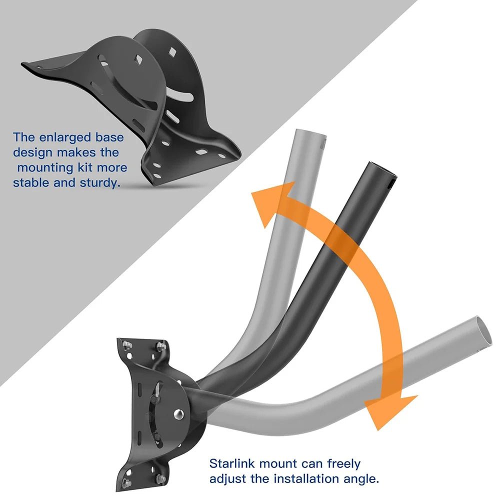 Adjustable Roof Wall Mount Kit for Starlink Gen 2 - Parts4Star