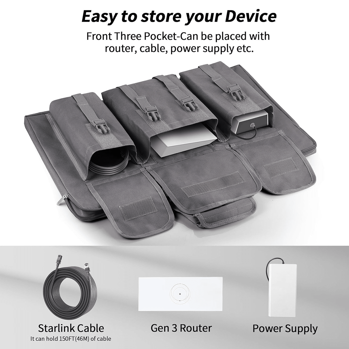 Starlink Gen 3 Carrying Bag - Fits Dish and Accessories for Standard 4 / 4X - Parts4Star